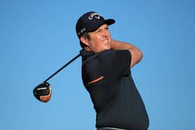 Dave Coupland tees off on the second hole during the Aphrodite Hills Cyprus Showdown in Paphos, Cyprus in November. (Photo by Andrew Redington/Getty Images)