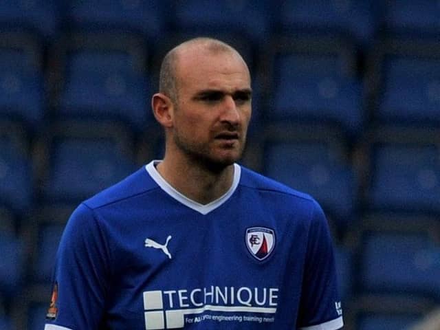 Spireites striker Tom Denton is no stranger to Pilgrims fans following his time with rivals North Ferriby and Halifax.
