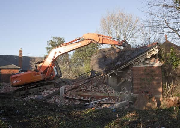 Demolition work in Skegness 10 years ago.