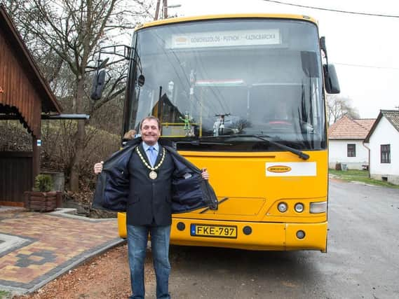 Coun Jim Carpenter heading off on one of his trips to Germany to promote Skegness.