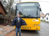 Coun Jim Carpenter heading off on one of his trips to Germany to promote Skegness.