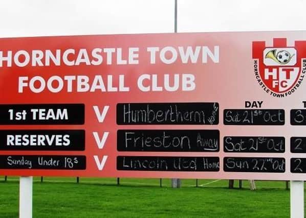 Horncastle Town FC - at the heart of the community and one of the clubs that faces a secure future says a town councillor