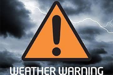 Amber and Yellow weather warnings for rain have been issued for the Skegness area.