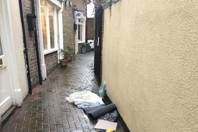 Is ASB on the rise in Horncastle? The picture of fly-tipping sent in by Councillor Alan Lockwood