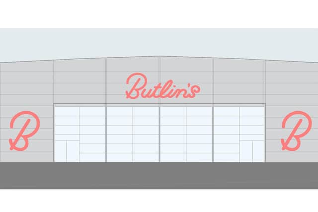 A temporary entertainments venue has been approved for Butlins in Skegness.