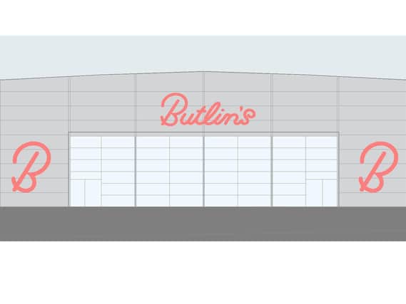 A temporary entertainments venue has been approved for Butlins in Skegness.
