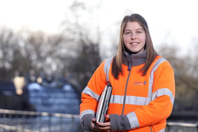 Anglian Water apprentice Lucy Laking.