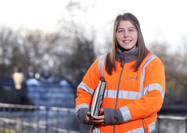 Anglian Water apprentice Lucy Laking.