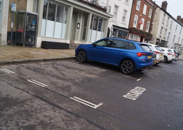 The disabled bay was positioned for ease of access to the bank - when there was a bank EMN-210129-111559001