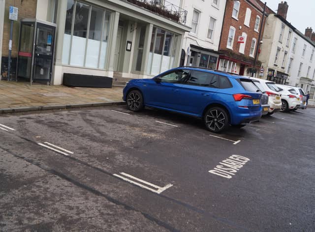 The disabled bay was positioned for ease of access to the bank - when there was a bank EMN-210129-111559001