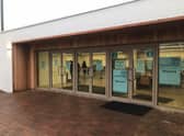 Outside the large Covid-19 vaccination centre at Lincolnshire Showground. EMN-210102-122014001