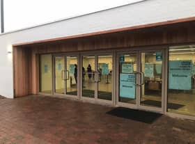 Outside the large Covid-19 vaccination centre at Lincolnshire Showground. EMN-210102-122014001