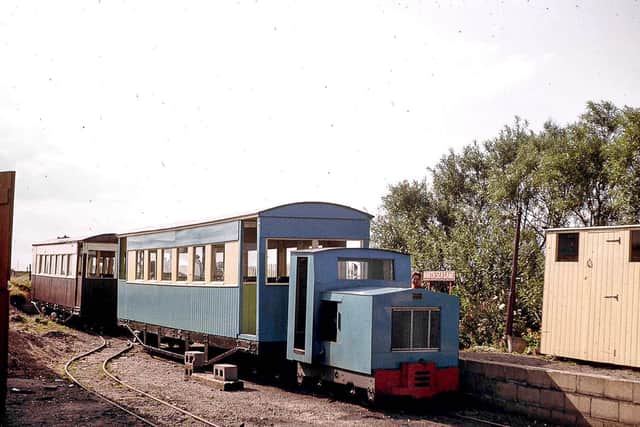 09 – back to 1962 and it’s the original North Sea Lane station, where recently acquired and re-bodied ‘Simplex’ “Wilton” (builder’s number 7481 of 1940) is ready to depart for Beach with one of the former Ashover Light Railway carriages restored by the LCLR after years as a sports pavilion at Clay Cross, Derbyshire. © Trevor Dodgson
