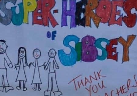 One of the posters created for staff at Sibsey Free Primary School.