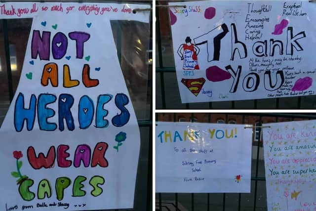 Some of the posters created for staff at Sibsey Free Primary School.