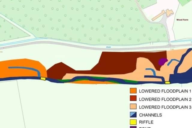 The planned design of the new layout for the stretch of Dunston Beck. Photo: Beeswax Dyson EMN-210302-134035001
