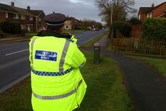 The latest speed gun used by police can record how fast a vehicle is travelling  500 metres away