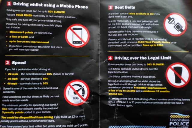 The ‘Fatal 4’ that police forces across the country are warning drivers about.