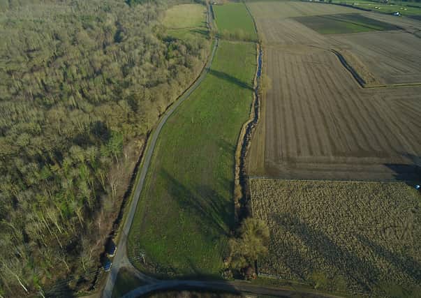 Aerial view of the stretch of Dunston beck and adjacent land which will be the focus of the project. Photo: Beeswax Dyson EMN-210302-161525001