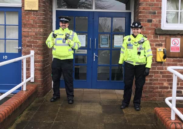 On patrol: PCSO Nigel Wass and Inspector Sarah Constantine
