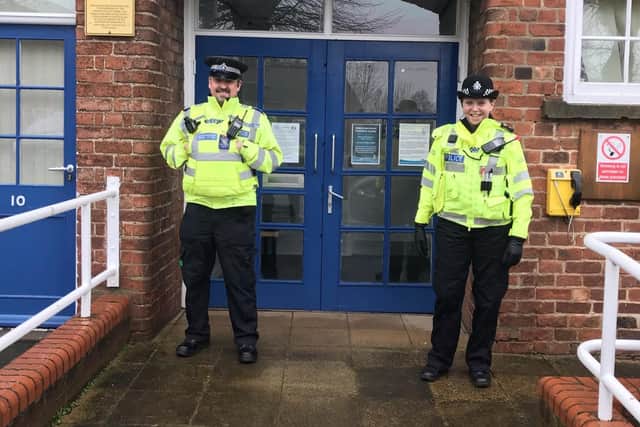 On patrol: PCSO Nigel Wass and Inspector Sarah Constantine
