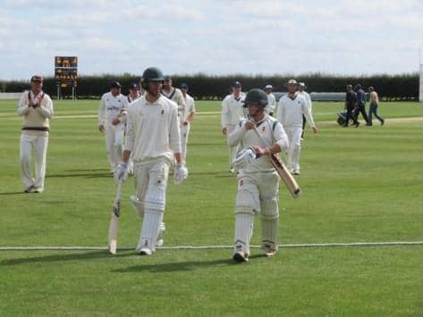 Louis Kimber and Nic Keast helped Lincs CCC secure a place in the new-look Division One East in Imp County’s last competitive match, against Bedfordshire in September 2019.
