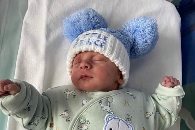 Oliver Andrew David Foster, born on January 5. Mum and dad are Gemma and Andrew Foster.