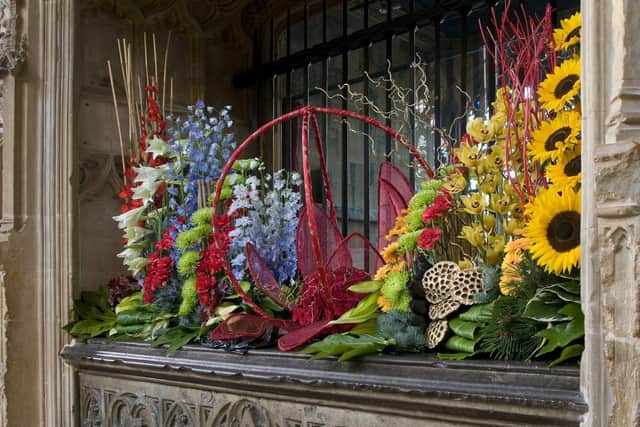 One of the displays at the 2012 flower festival