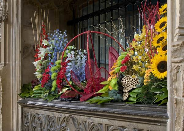 One of the displays at the 2012 flower festival