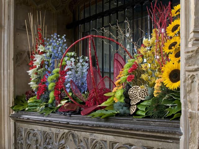 One of the displays at the 2012 flower festival