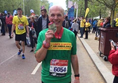 Russ Burgess at the 2019 London Marathon