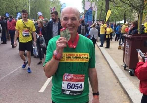 Russ Burgess at the 2019 London Marathon