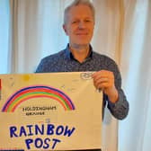 Coun Robert Oates and his Rainbow Post bag. EMN-210702-130842001