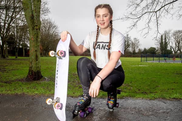 17-year-old Lyra Waters, who attends Queen Elizabeth’s Grammar School, is a double Great Britain international roller-skater.