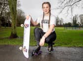 17-year-old Lyra Waters, who attends Queen Elizabeth’s Grammar School, is a double Great Britain international roller-skater.