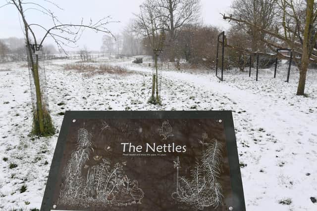 Snow cover at The Nettles. EMN-210802-125749001
