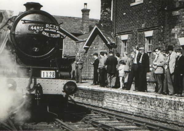 Passengers wait on the platform as a steam engine arrives at Horncastle Station - but where is the model? The last passenger train to Horncastle ran in September 1964: a special tour of mid Lincolnshire lines organised by the Railway Correspondence and Travel Society. Could Government plans to “level up” the economy as part of the recovery from covid, by investing in the the reopening of railway lines mean, that this might, after all, not have been the last passenger train to Horncastle and Woodhall Spa