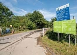 End in sight: The entrance to the Kirkby on Bain recycling centre