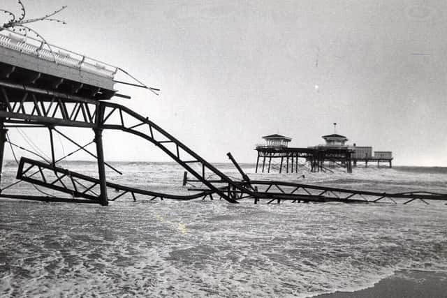 A severe storm in 1978 isolated end of Skegness Pier, resulting in it being demolished.