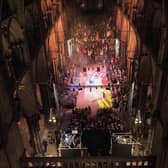 The 2019 production of ‘Oliver!’ in the nave of Lincoln Cathedral