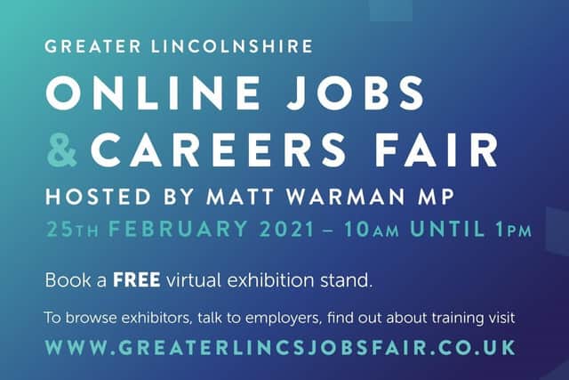 The Greater Lincolnshire Virtual Jobs and Careers Fair 2021. EMN-211102-163426001