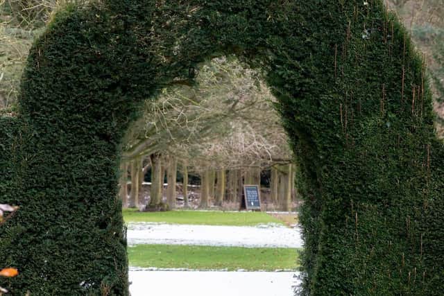 Through the archway at Gunby Hall. Photo: John Aron.