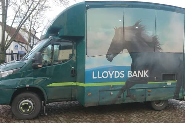 lloyds mobil bank branch will come to the town's market place