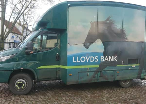 lloyds mobil bank branch will come to the town's market place