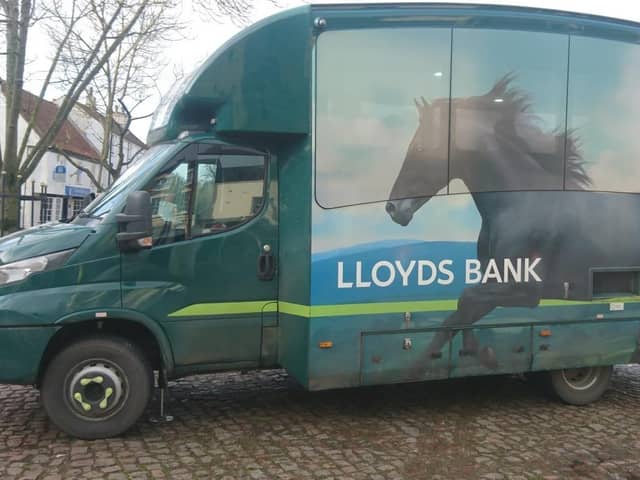 lloyds mobil bank branch will come to the town's market place