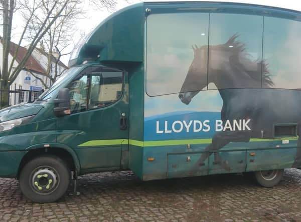lloyds mobil bank branch will come to the town's market place