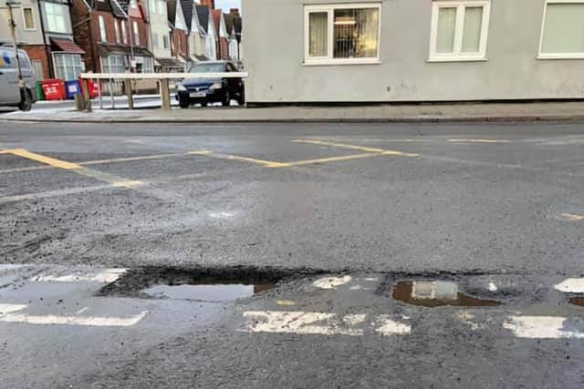 Tammy Prescott knows these potholes well. She said one burst a tyre and the really deep one snapped her car's suspension.
