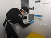 Key worker Covid-19 testing centre at Better Gym, Sleaford. EMN-211102-180632001
