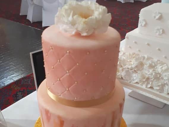 A cake by Carol Dixon, who owns Celebration Cakes by Carol in North Willingham near Market Rasen.