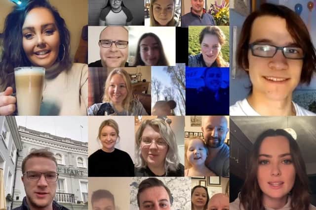Some of the stars of the video ...